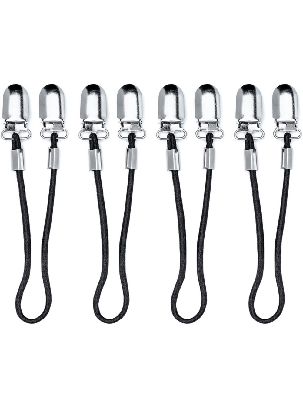 Greenwell Bed Sheet Grippers Black Nickel Plated Clamps Set of 4 NWOT